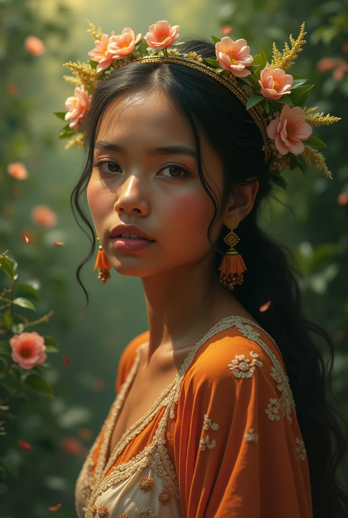 An Ecuadorian woman who lives in the miracle song and who looks realistically different but better