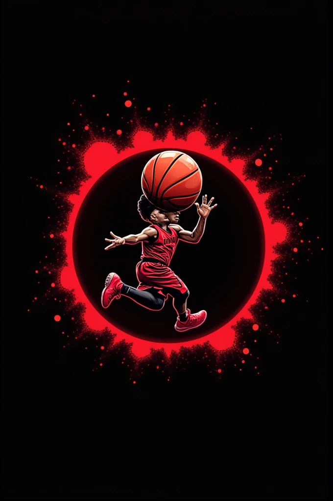 Create a logo for a YouTube channel with my name called “Enyer2K” with a moving basketball.
with red and black colors