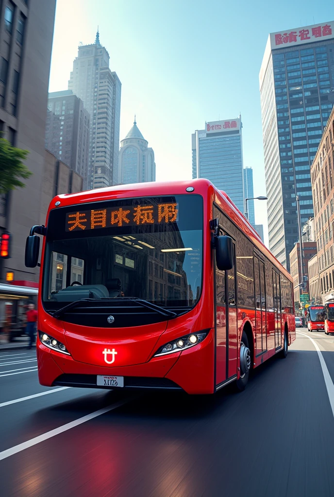 Bus with RED BOX logo
