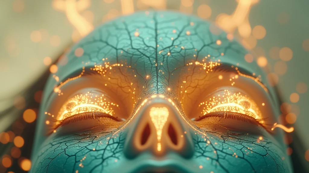 a close up of a person with a glowing face and body, glowing red veins, fractal veins. cyborg, red glowing veins, glowing veins, bright glowing veins, human glowing, tomasz alen kopera and cgsociety, melted cyborg, inspired by Mike Winkelmann, woman made of black flames, digital art 4k unsettling, detailed glowing head