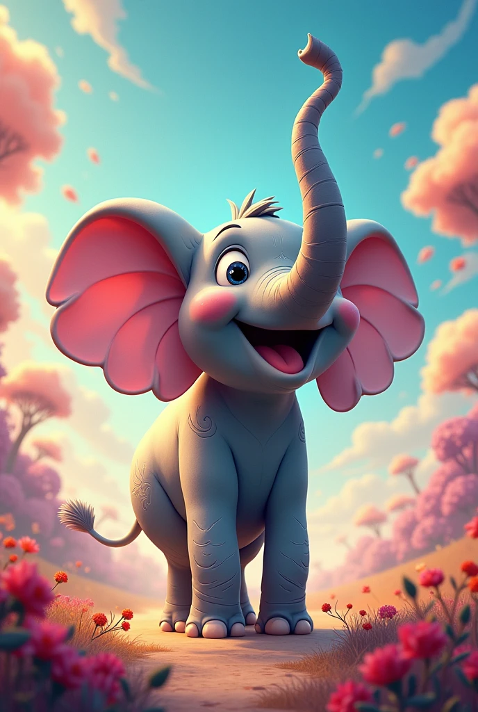 An animated elephant