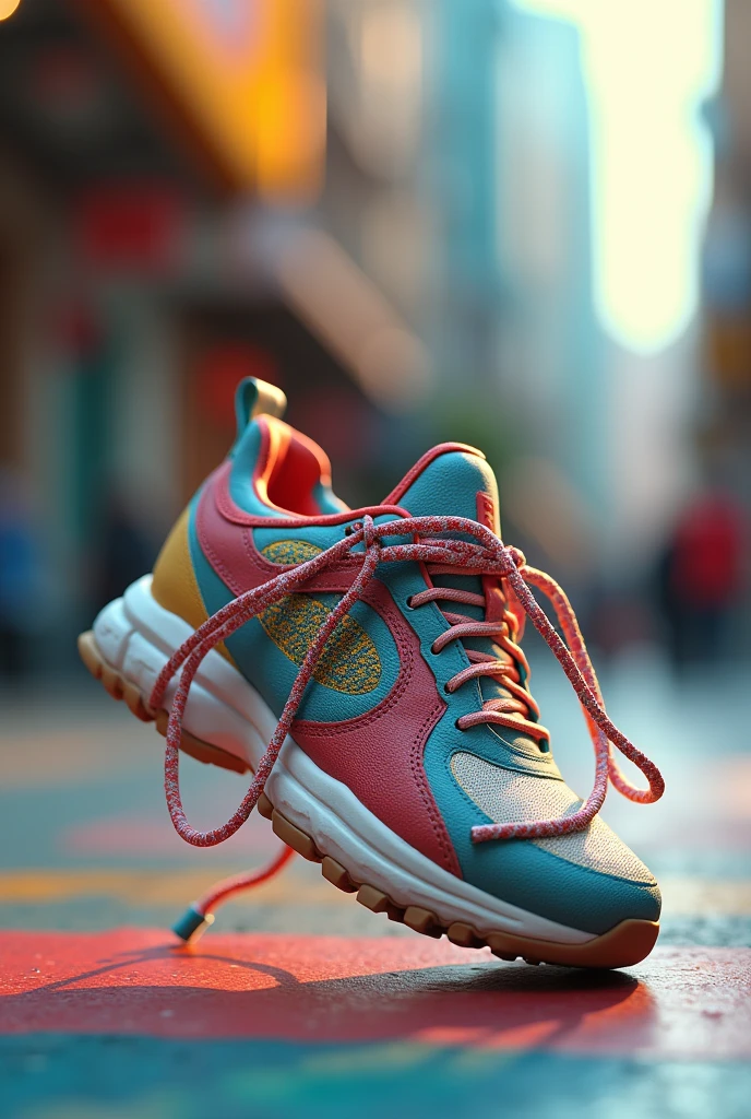 Make a shoe by jumping rope 