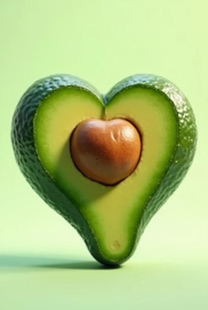 Make a heart-shaped avocado