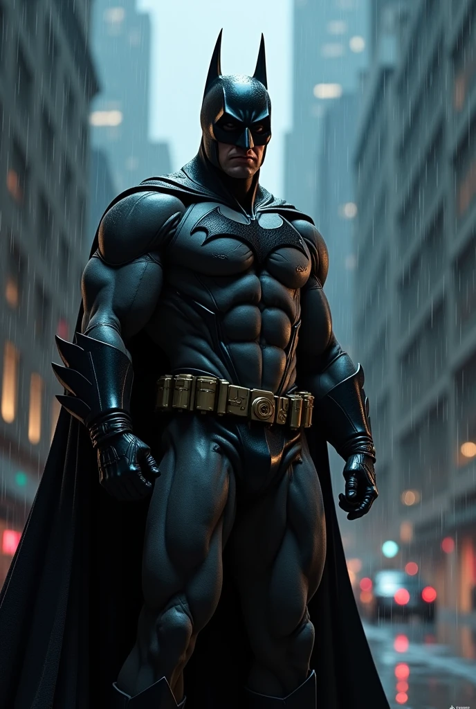 Batman in the rain 