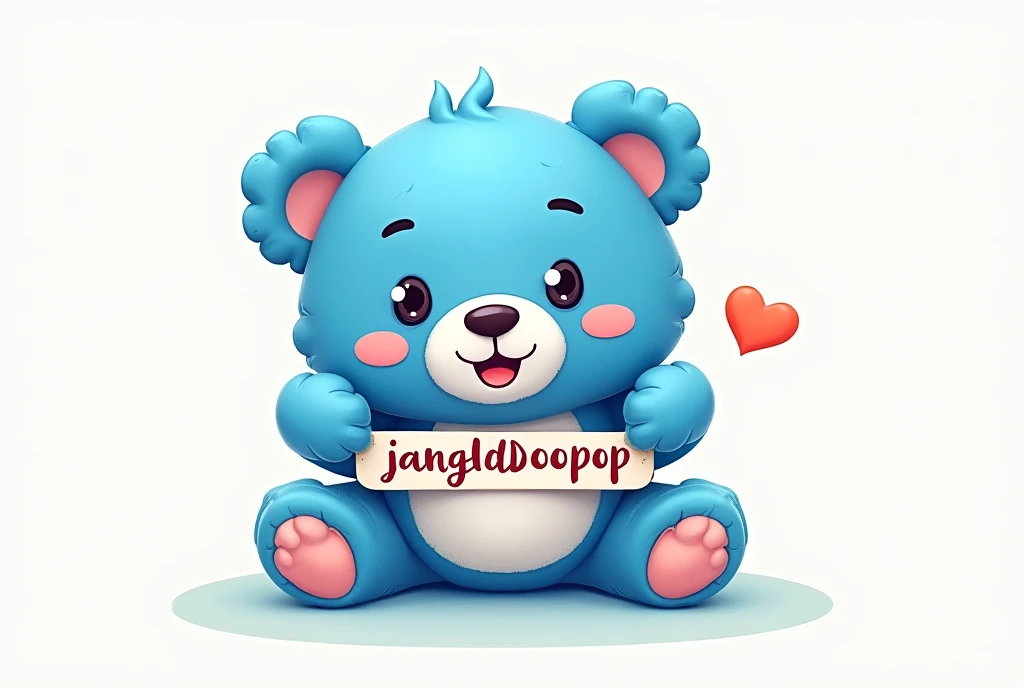 Brand logo featuring a blue teddy bear holding a word "JangDDooPop"