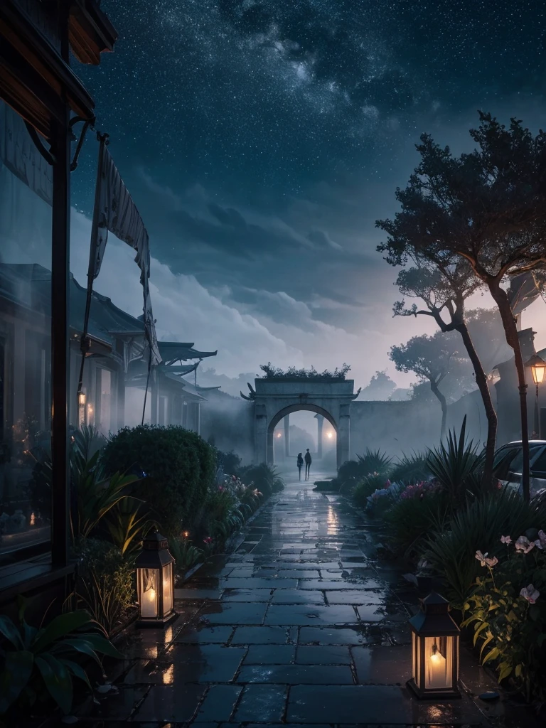 Night falls like velvet on the fields,
And the fogs spread out like fluff;
Out of nowhere, on the road to nowhere,
Where the fountains scattered like stars,
In the alley of black and white orchids My soul heals its wounds:
Collecting moonlight in the palm of your hand,
I see delightful dreams;
And it is not the dawn that quenches thirst,
And the silver tears of orchids:
And the pain goes away without a trace,
And thunderstorms are forgotten in the clear sky,
And the scars disappear forever,
What love has done to roses in the past.
And after, a new day is dawning.
I'm going back into the unknown,
To be born again, like a wandering shadow,
Who knows best what eternity is?.
Everything will repeat itself when darkness falls.:
The fountains will scatter like stars again,
I will wander, healing wounds,
Out of nowhere, but there, where there are flowers. soft light, Photorealism, ISO100, f8.5, 1/250