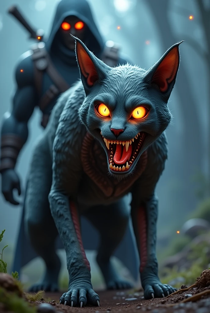 Meowskulls from fortnite with raven team leader from fortnite