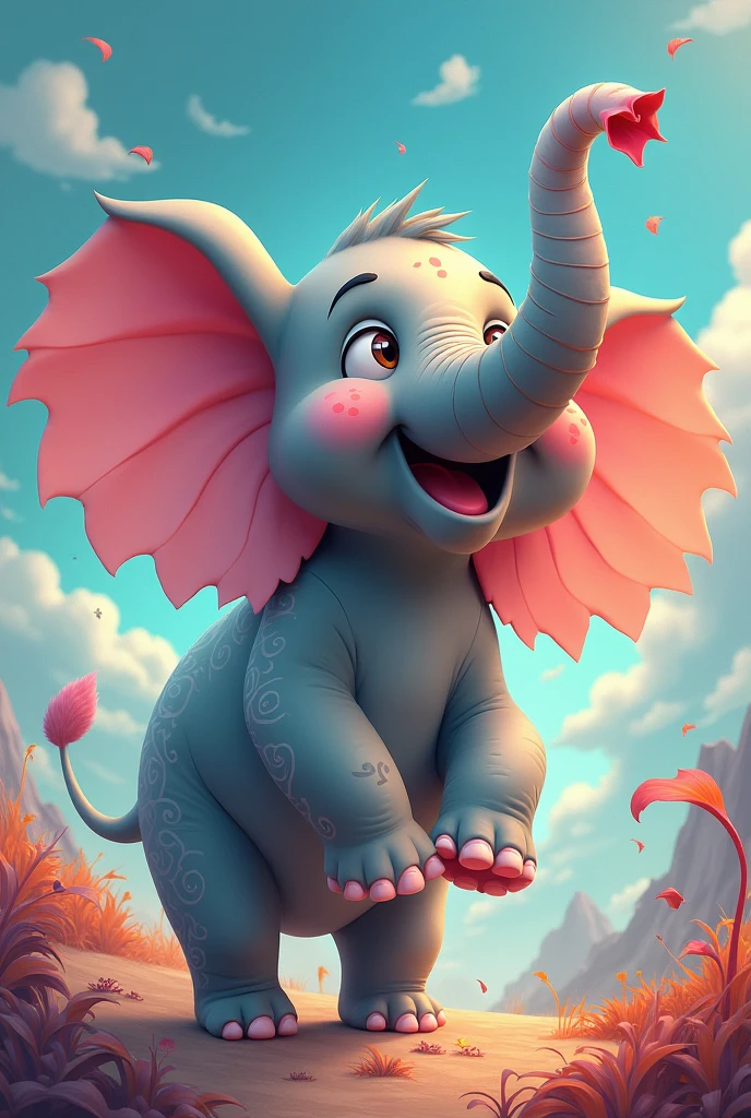 An animated elephant