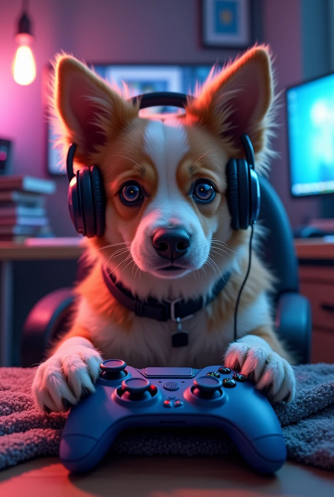 Make a gamer dog