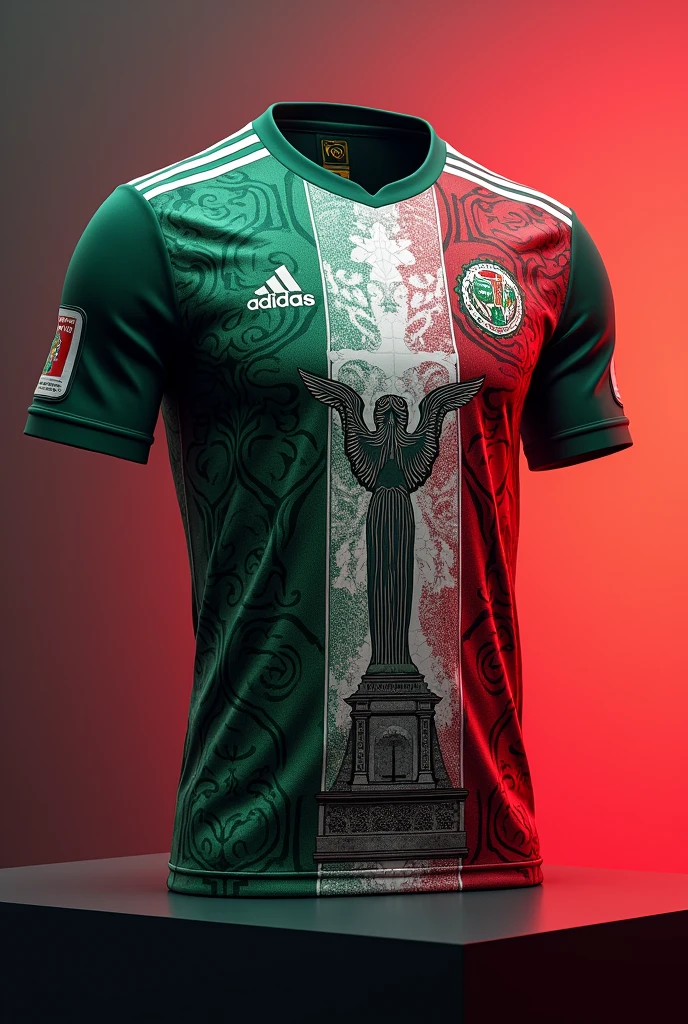 Creates Mexico&#39;s alternate shirt with the Angel of Independence 