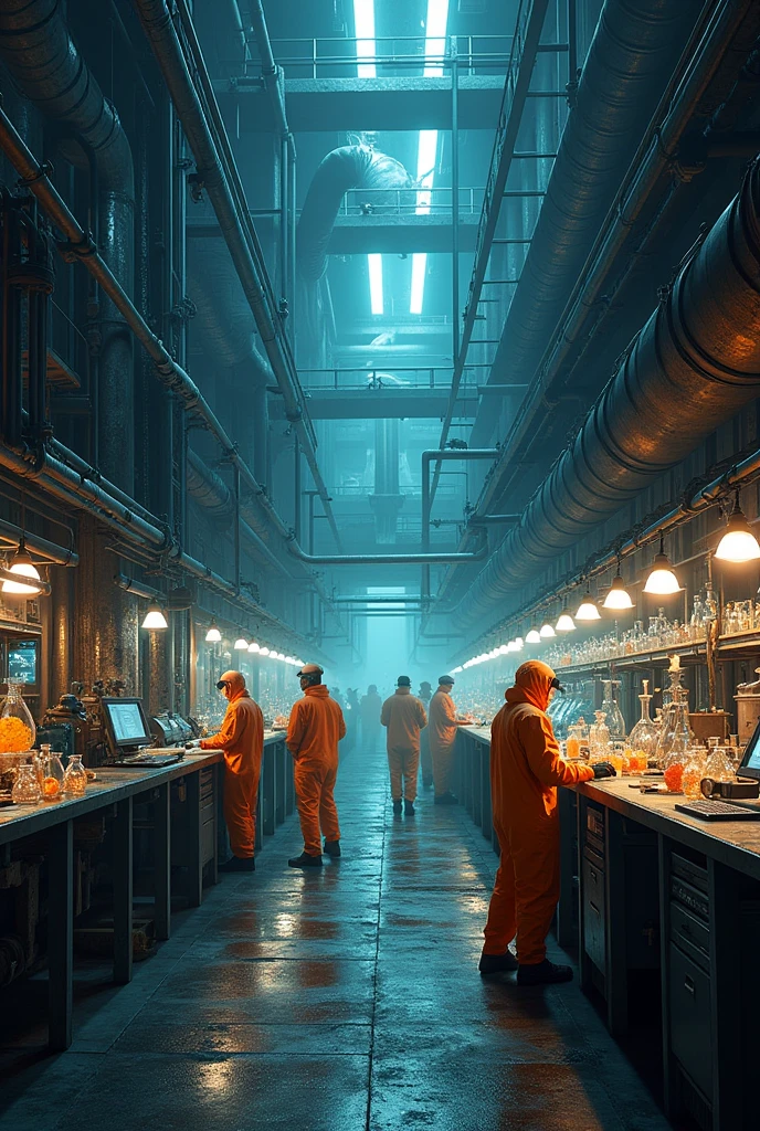 Generates the image of a mining chemical laboratory