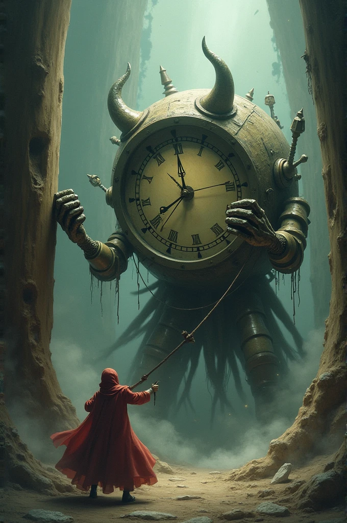 The clock is fighting a barrier 