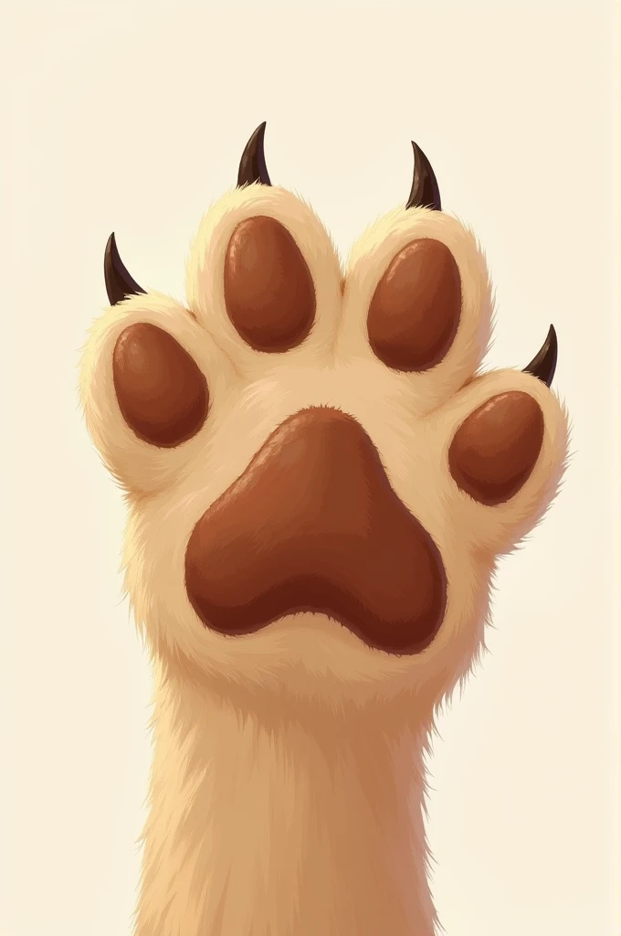 and dog paw