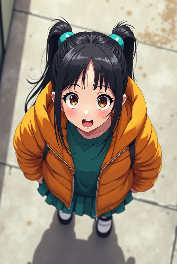 2d anime character up top angle elevation