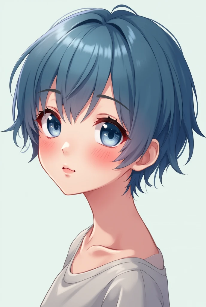 best quality, 1girl, (dakotaskye:1.0), blue eyes, pixie cut, (small breasts), blush, hro xd