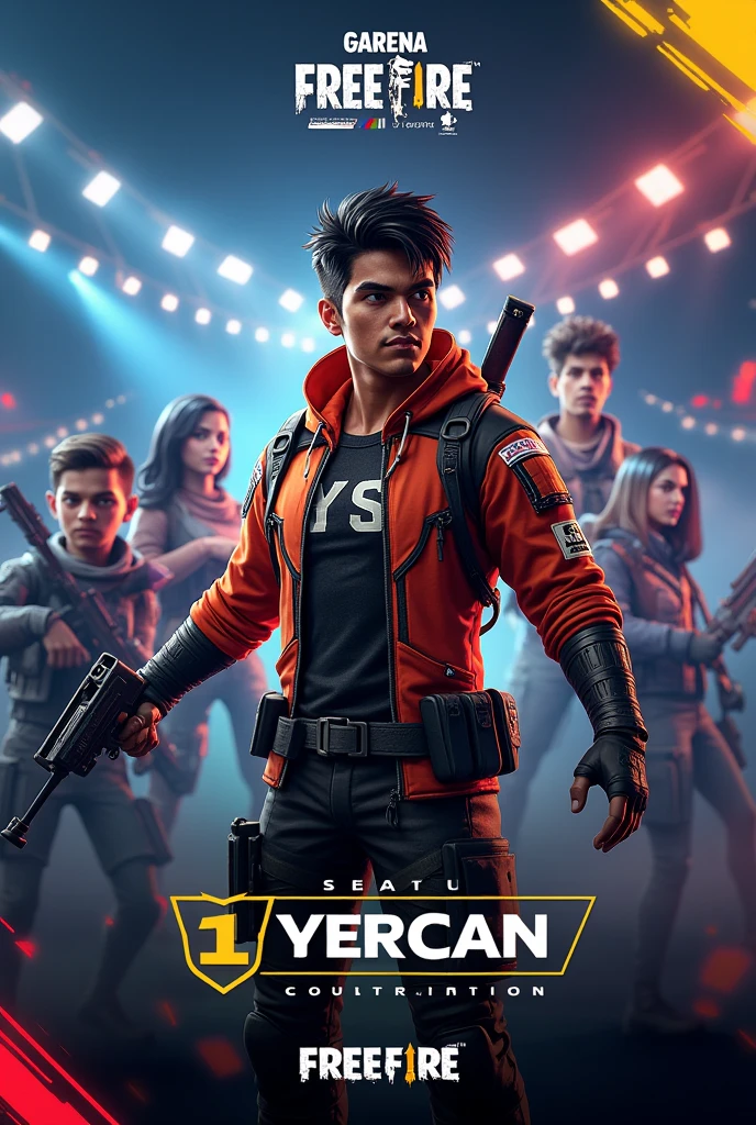 Create an invitation to an international Garena Free Fire tournament to the player Steven Yilmar Ordoñez Cortez with DNI 61090747 to participate with his squad in the tournament in Spanish 
