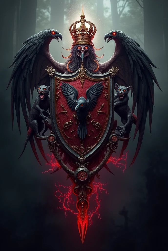 Let&#39;s imagine that there is a family that is the combination of the history of Castelvania and Constantine., What would this family&#39;s coat of arms look like?, keeping in mind that the family name is Castellani, put a coat of arms on this image with the name of the Castellani family 