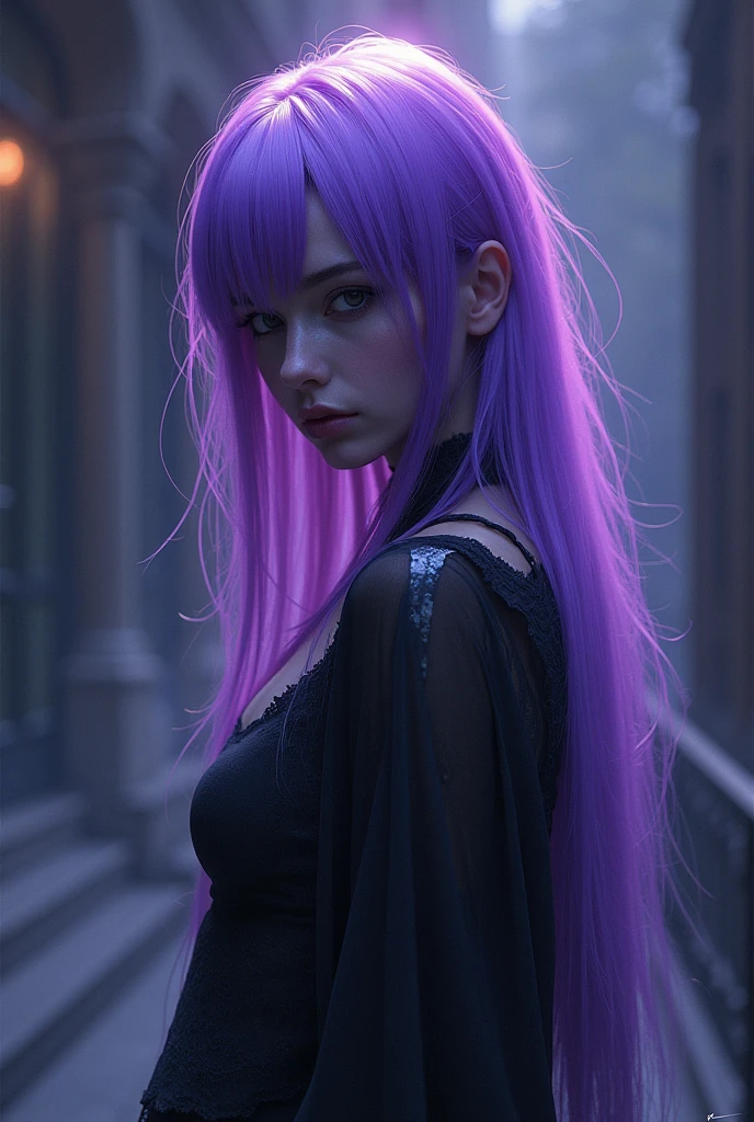 4lluux, purple hair