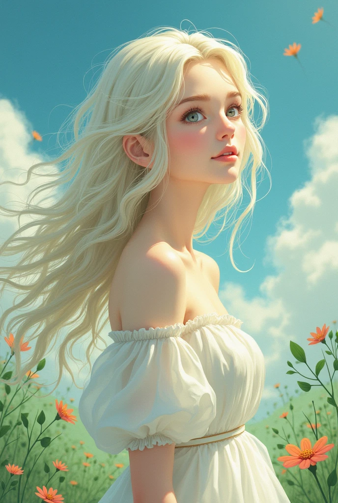 Ghibli-style woman