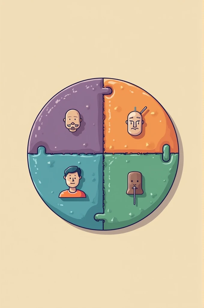 Create an icon divided into 4