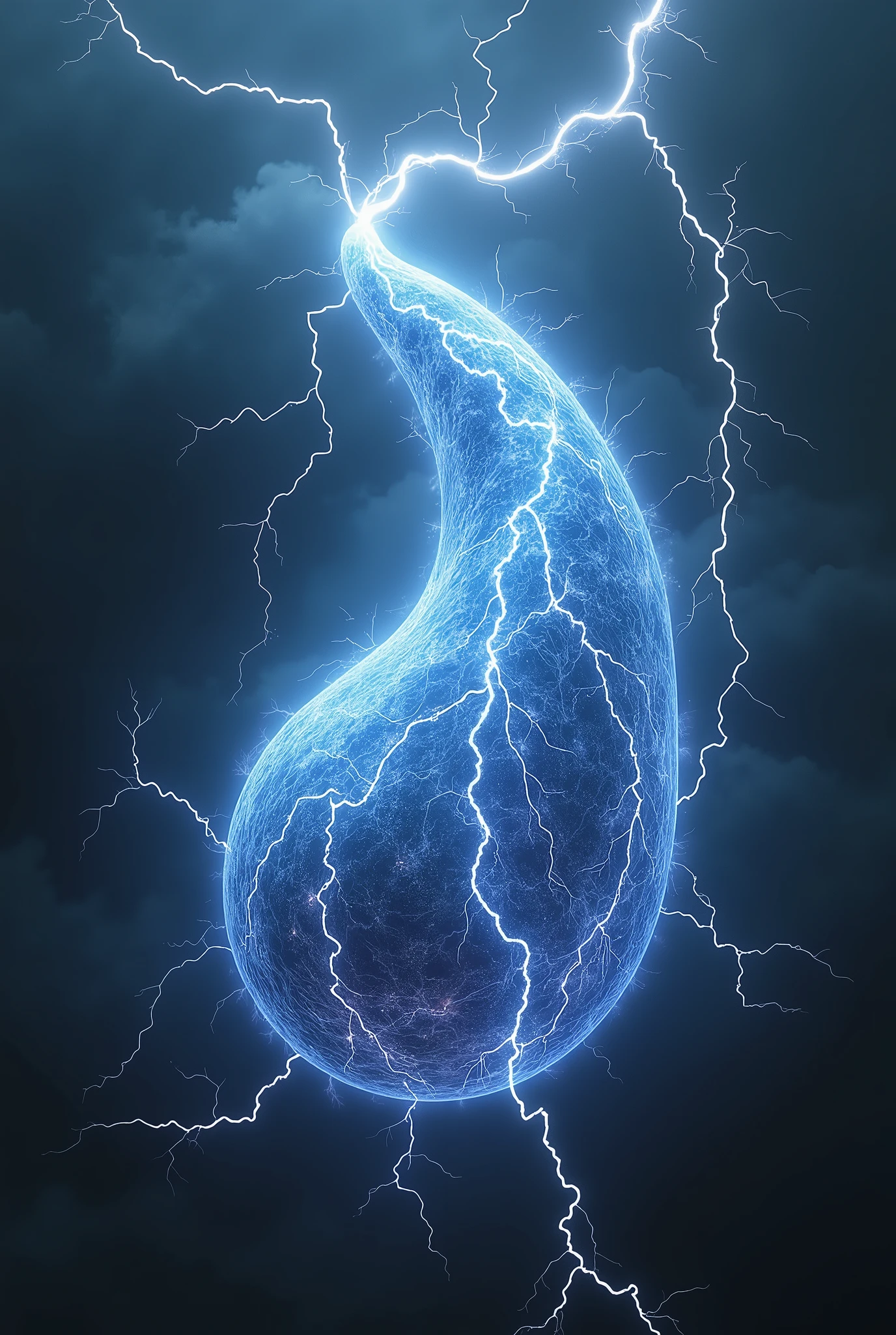 Penis made of lightning