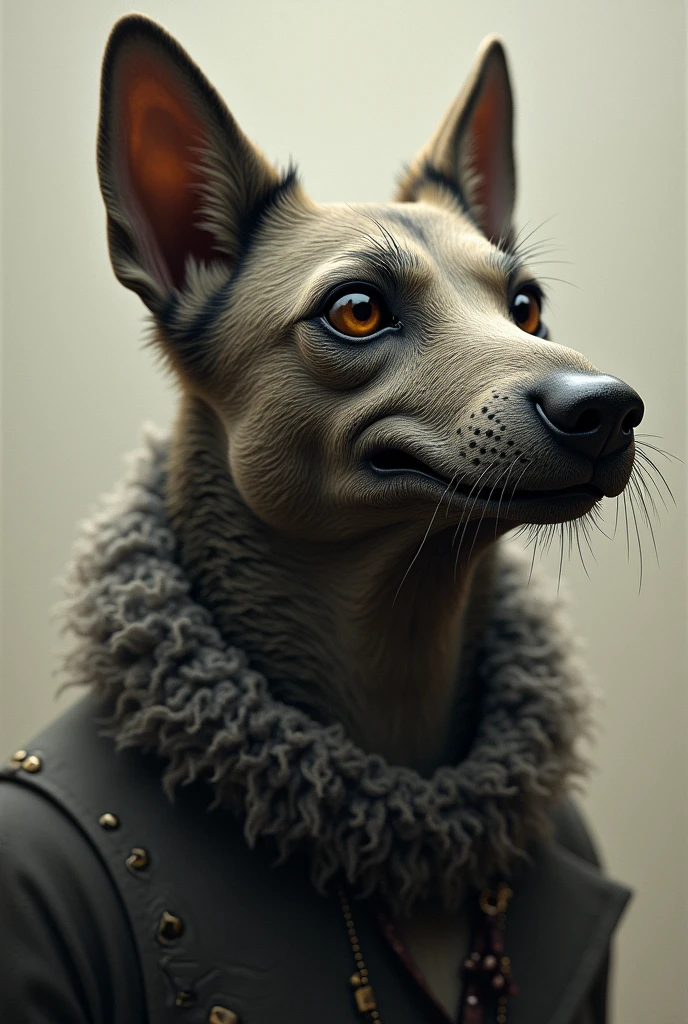 A man with dog mouth