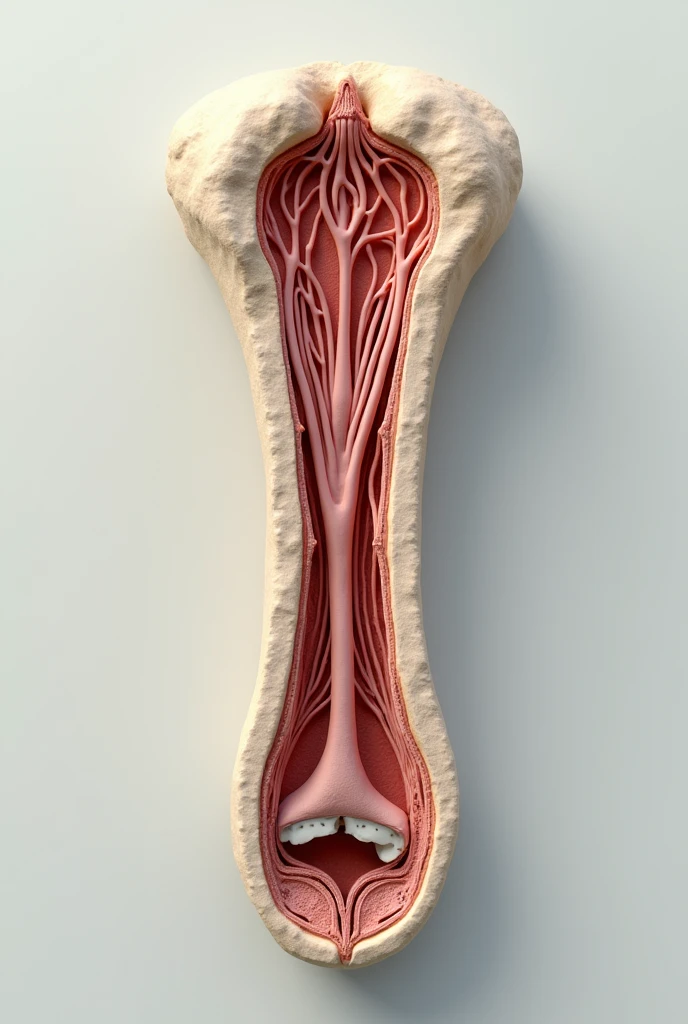 An image of a compact bone