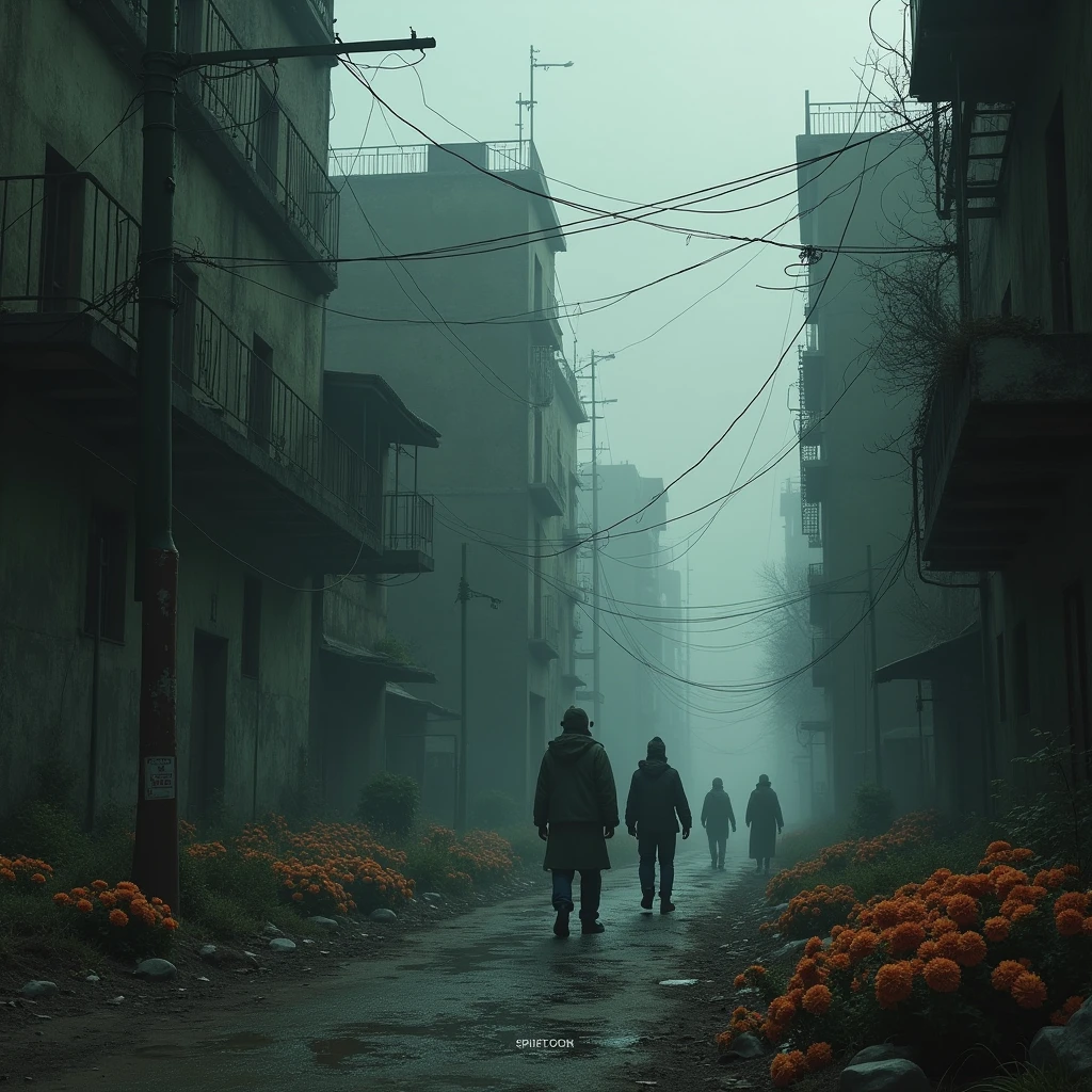 This bloody world,
a dystopia without light
(a society of discrimination, without hope)
Flowers don’t (Happiness doesn’t) bloom here