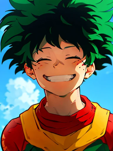 (best quality), (masterpiece), (realistic,) (photo-realistic), ultra-detailed,
1boy,male focus,,izuku midoriya, cool pose, cool background, superhero outfit, , smile, stylish pose ,sakura background 