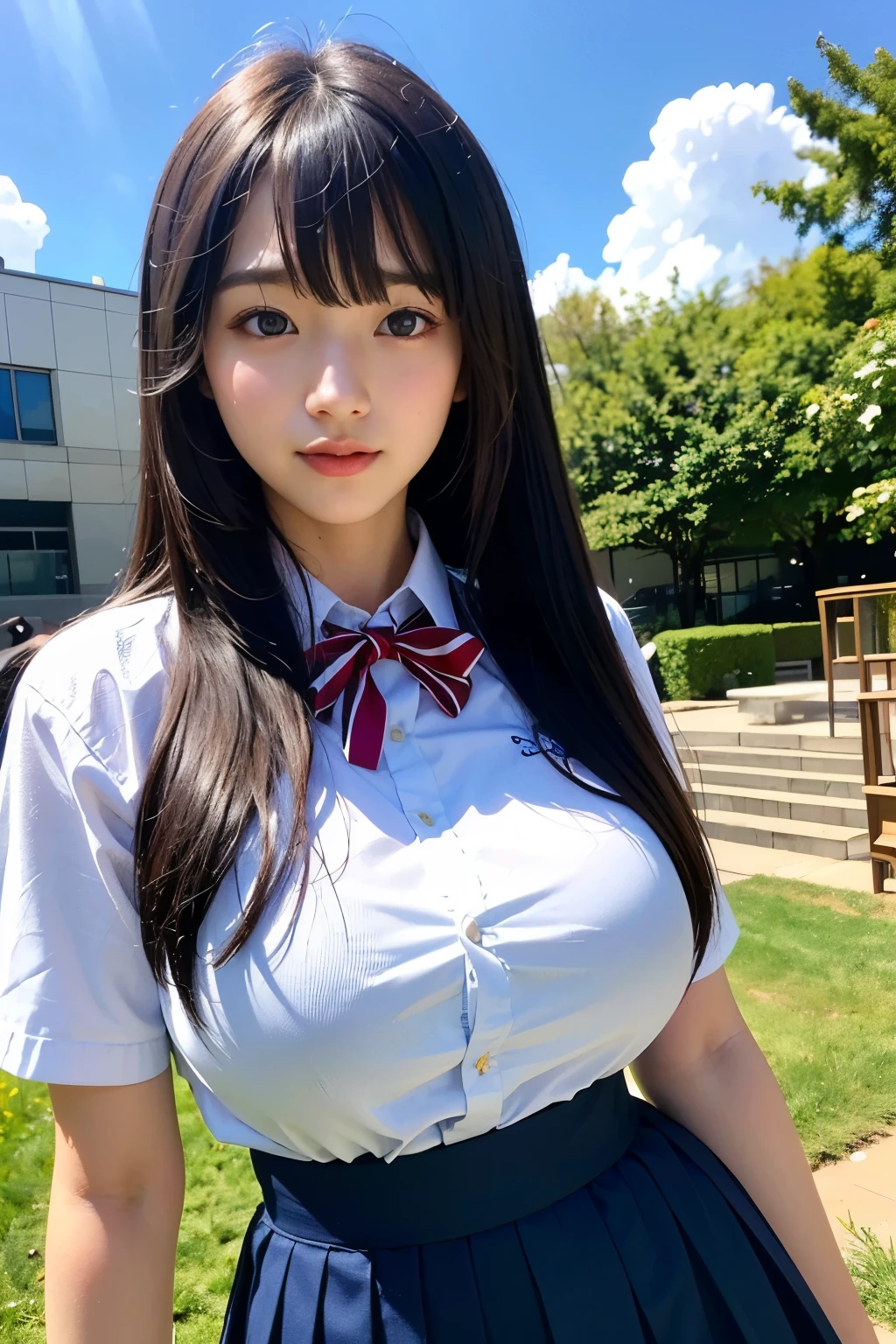 Futanari big breasted  high school student