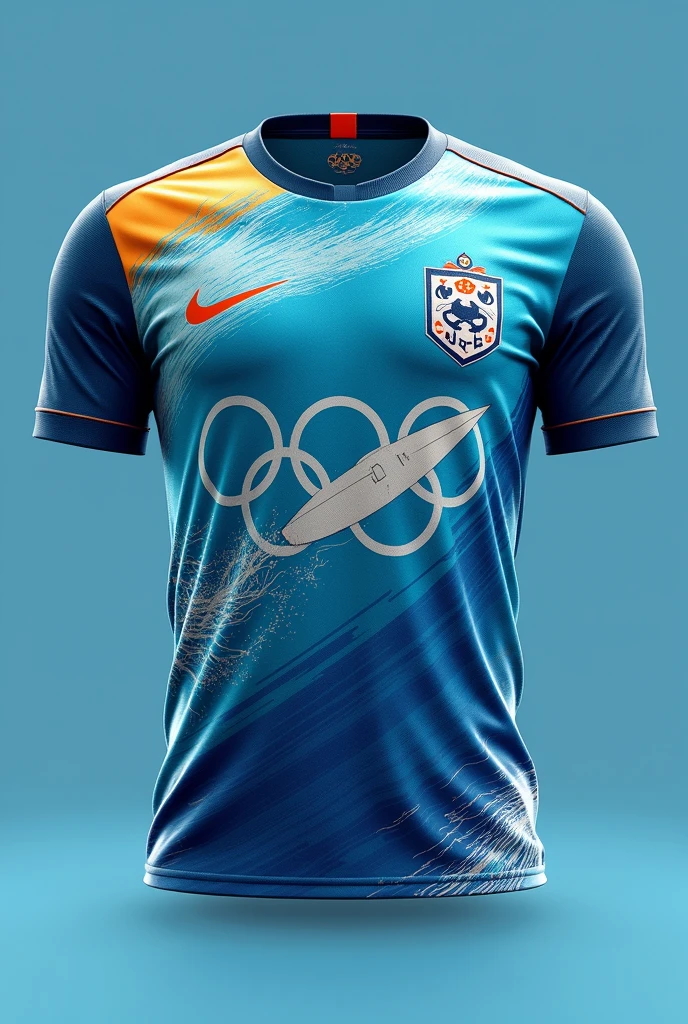 Surf themed football shirt for Olympics