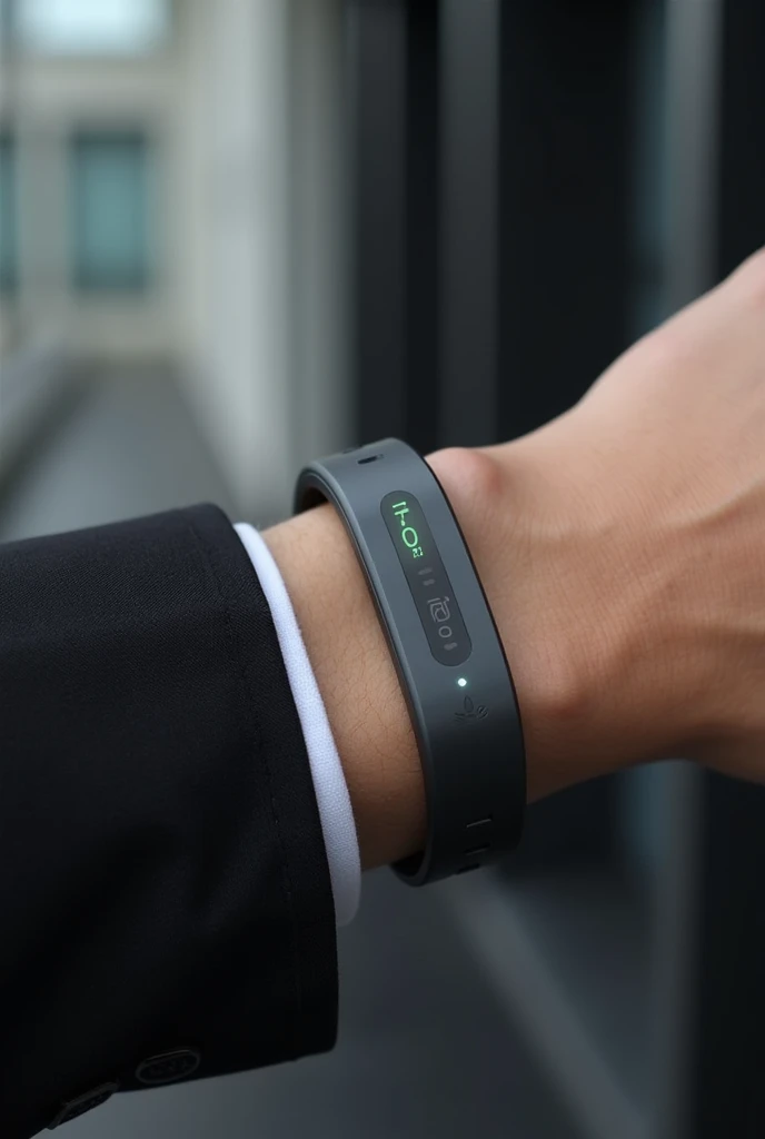 generate a smart bracelet made to identify a person just by scanning them via radio frequency (only the bracelet)