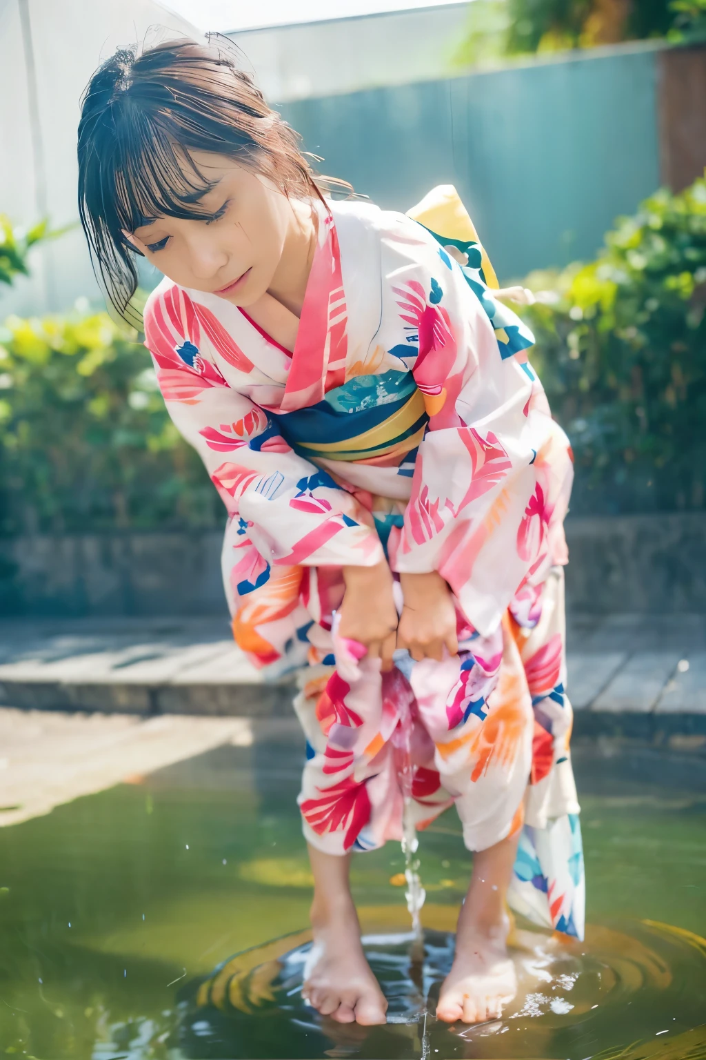 Urine is leaking、Flowing urine、Urinating little by little