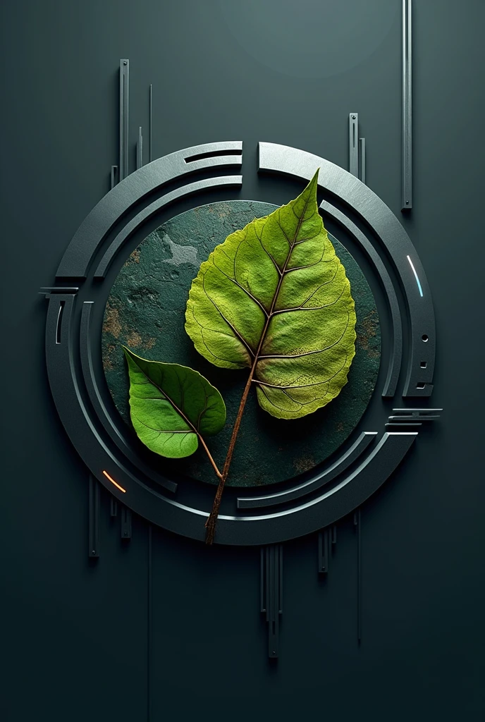 Make a logo from a nature material with technology