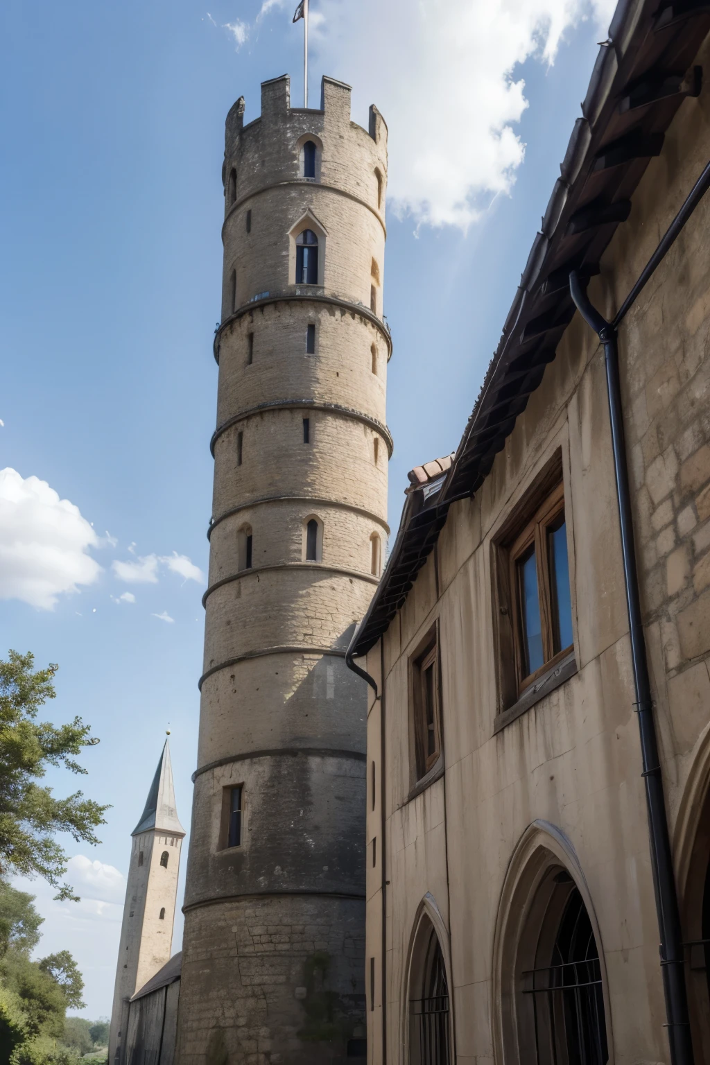 cylindrical medieval tower