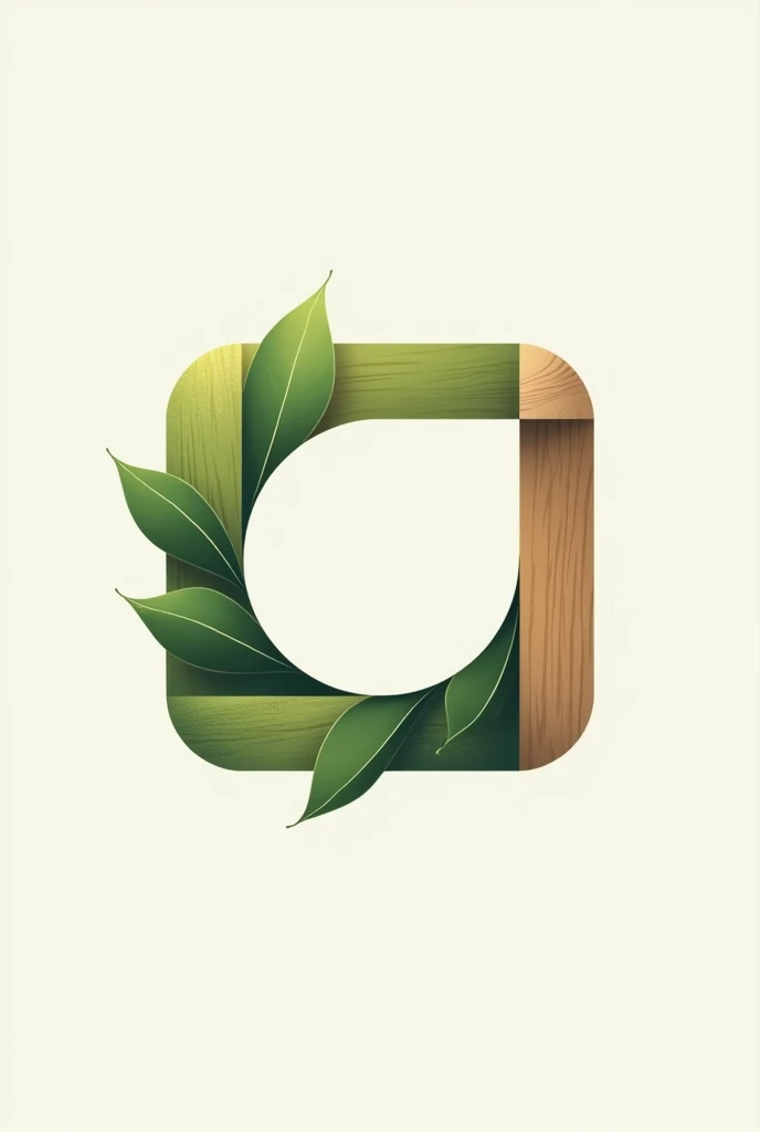 Make a simple logo from a nature material with technology