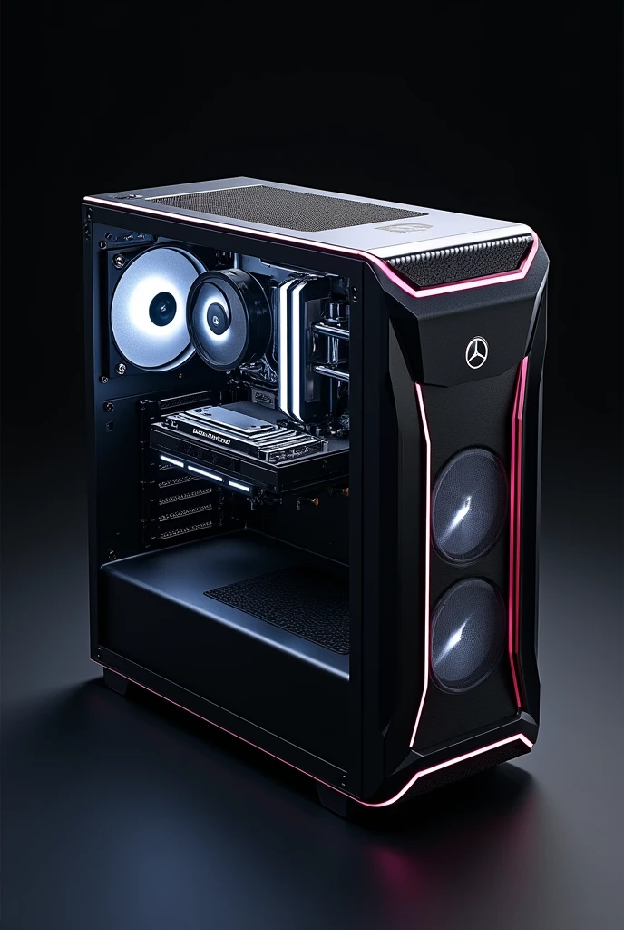 Gaming desktop computer collaboration between MSI and Mercedes Benz.
