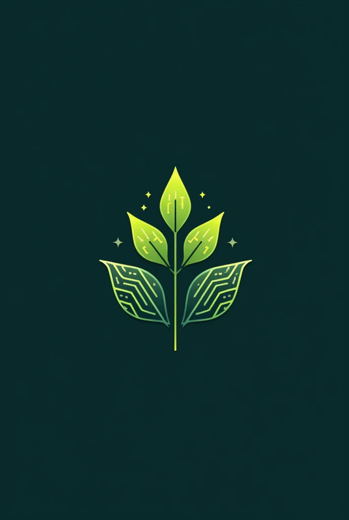 Make a simple logo that represents nature and technology