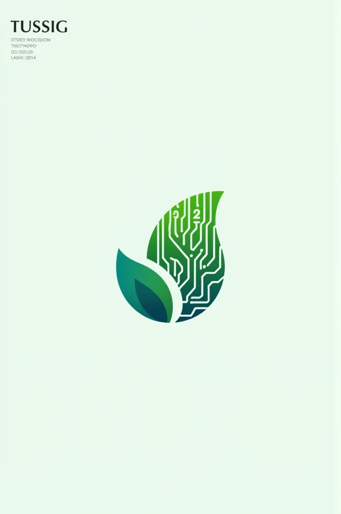 Make a logo for an ecology subject with technology