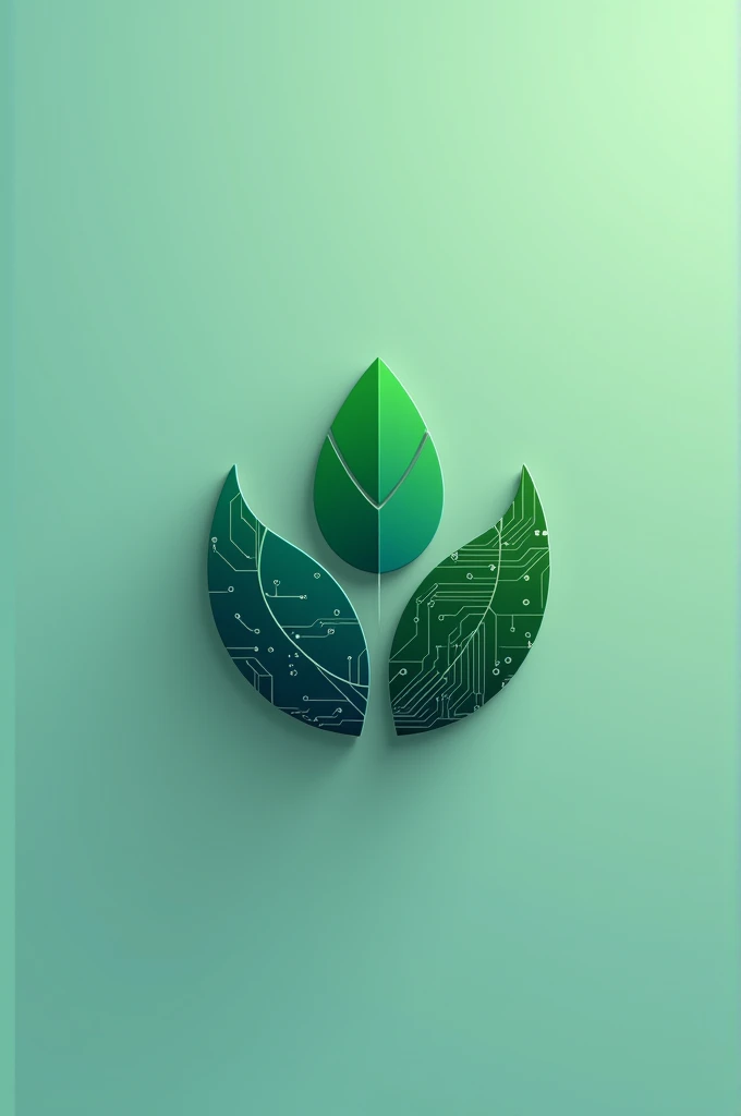 Make a logo for an ecology subject with technology