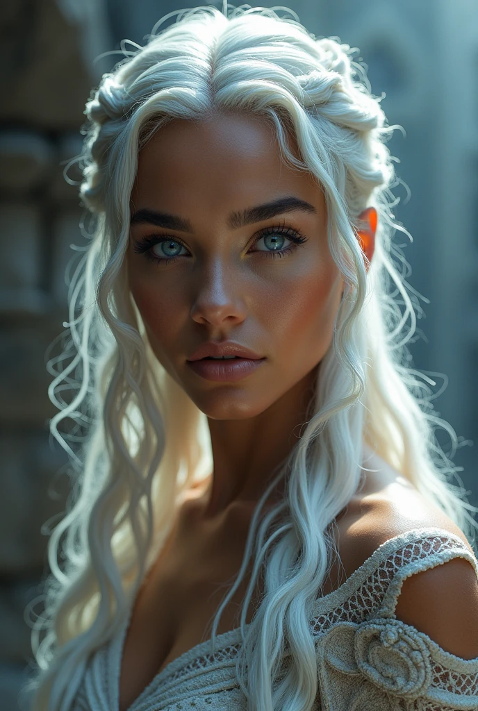 Emilia Clark in Game of the Thrones
mixed with Zendaya