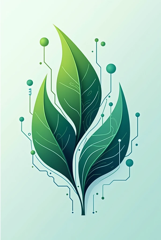 Make an ecology logo with technology