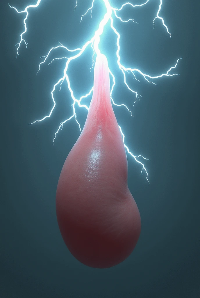 A realistic penis with thunders 