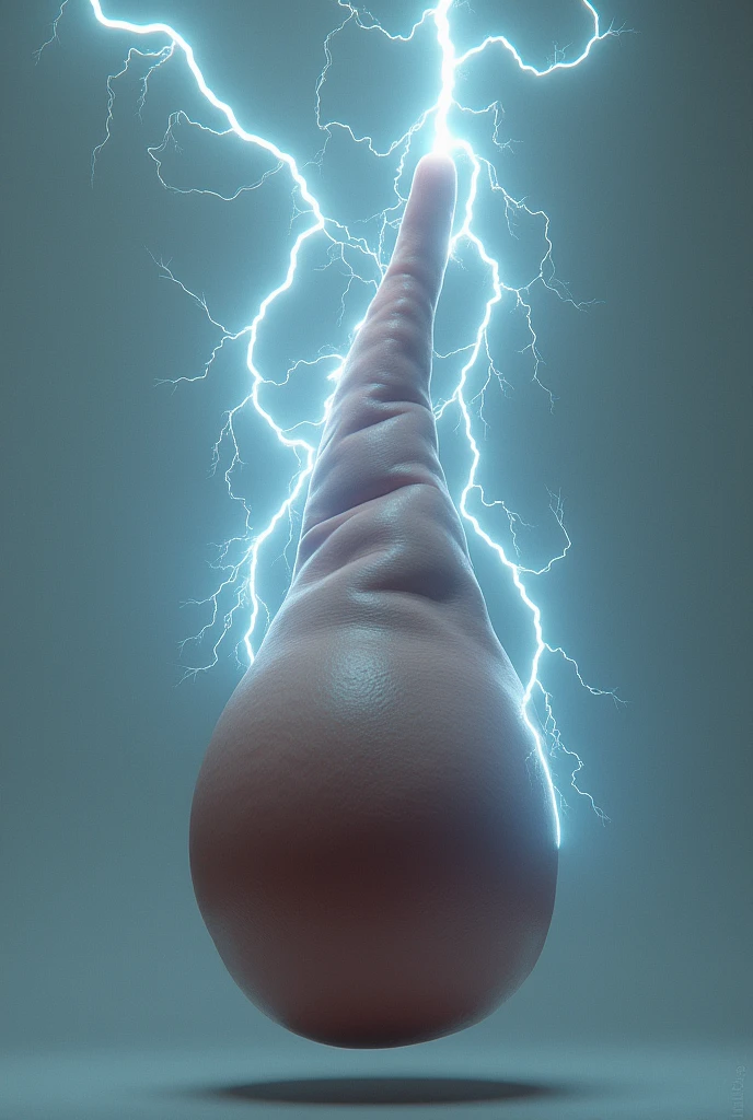 A realistic penis with thunders 