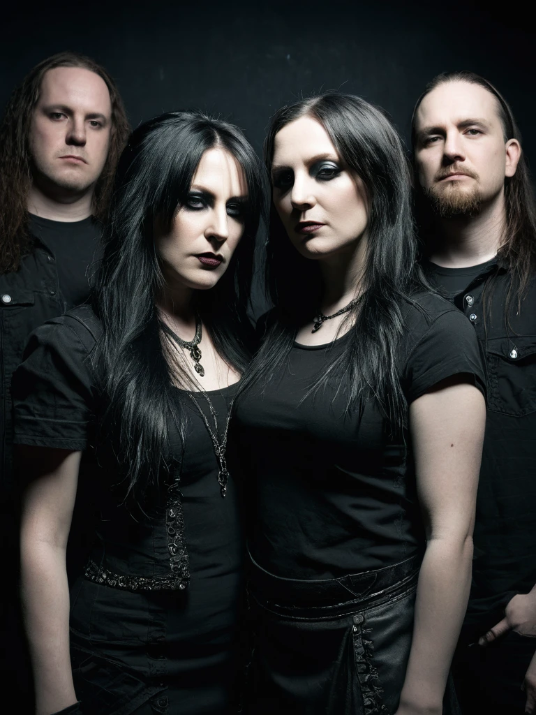 Band members doom metal melancholic female vocalist atmospherics male vocalist  posers 