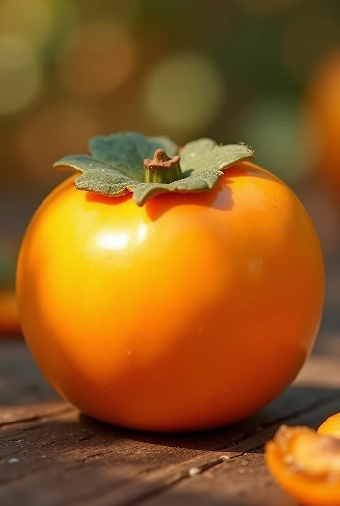 curious fruit is the "khaki". Its rind can range from yellow to deep orange and has a smooth, shiny texture.. When it is ripe, o khaki tem uma polpa doce e gelatinosa que lembra a textura de um pudim, with a flavor that combines notes of honey and spices.