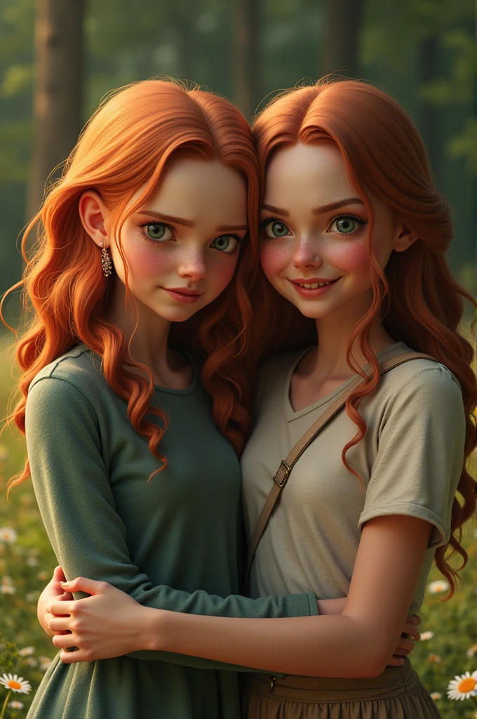Sadie sink and emma myers being friends , sadie sink angry and emma myers smiling