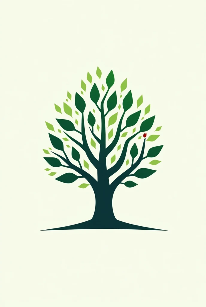 Make a tree and technology logo