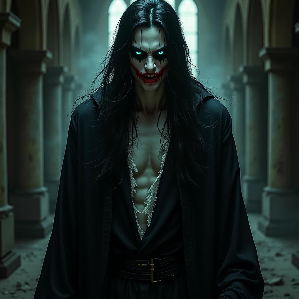 Draw a Angry Vampire Blindfolded in a Dark City
