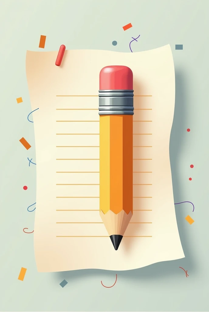 A logo with a pencil, a sheet of paper for cartoonists